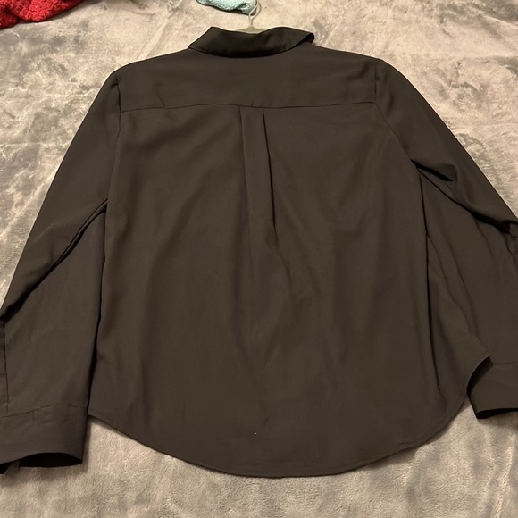 Black business button up blouse - Picture 4 of 4